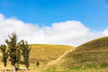 view of hill and sky