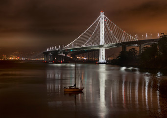 Fototapeta na wymiar Oakland Bay Bridge