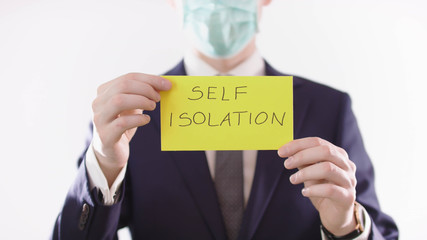 self isolation and social distancing prevention of the covid-19 pandemic spread.