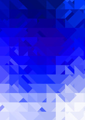 Intersecting shapes design on white background. Abstract minimalistic wallpaper. Colorful geometric template.