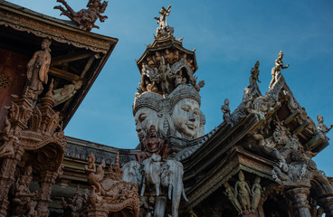 view of the Sanctuary of the Truth, Thailand