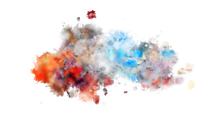 Brushed Painted Abstract Background. Brush stroked painting. Artistic vibrant and colorful wallpaper..