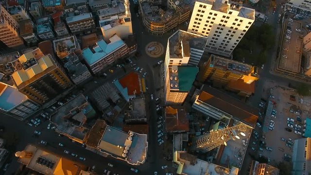 aerial view of the Dar city, Tanzania