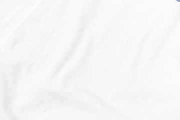 Abstract white fabric texture background. Wavy white cloth. 