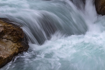 waterfall in the mountains