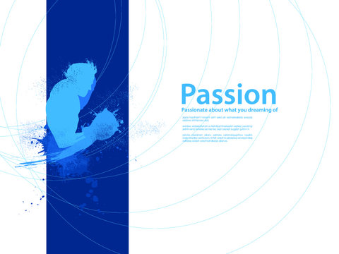 Ultimate Fighter or boxer design template
