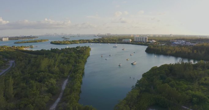 Oleta River Miami Aerial shot