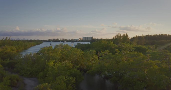 Oleta River Miami Aerial shot