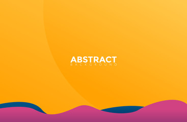 Modern Yellow Color Abstract Background Vector