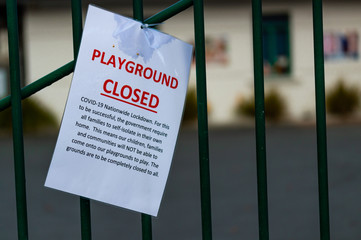 playground is closed because of covid-19