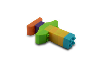 Fototapeta premium Toy colorful plastic blocks