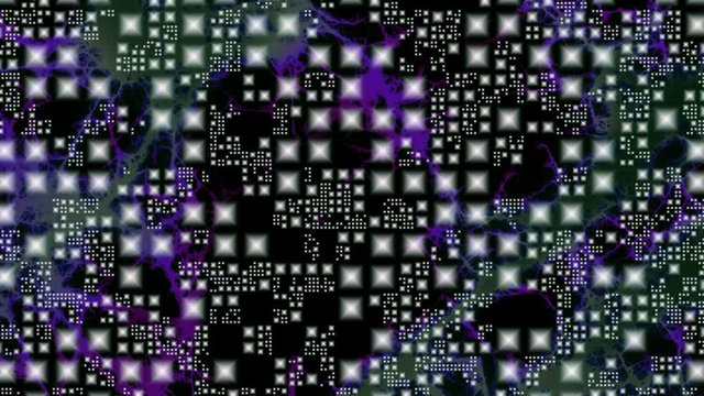 Epidemic. Shapes of squares symbolize city blocks. The web in the background symbolizes a spreading infection.