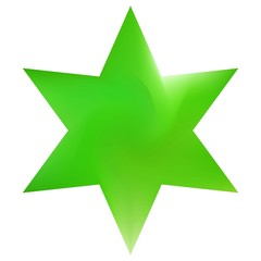 Obraz premium Colorful background in the form of hexagram.