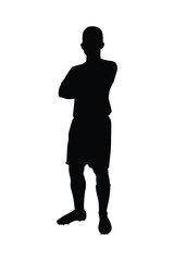 Soccer player silhouette