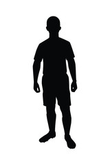Soccer player silhouette