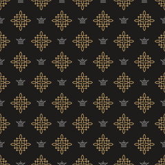 Tile decorative background geometric vector pattern. Textile design texture.