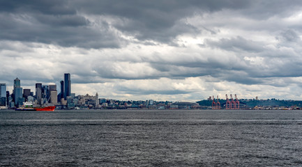 Naklejka premium Seattle skyline #1