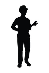 Engineer silhouette
