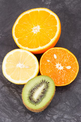 Fototapeta na wymiar Fresh ripe natural fruits. Nutritious food containing minerals and vitamins