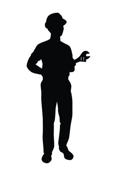 recommend clip art: Engineer silhouette