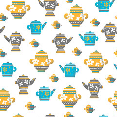 pattern with Multi-colored Dishes for kitchen 