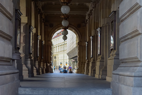 Architecture, street photography around praga