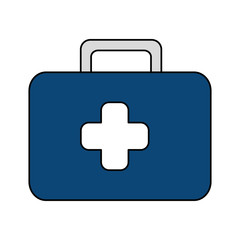 Obraz premium first aid kit isolated icon vector illustration design