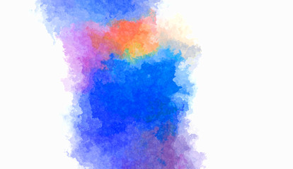 Watercolor painted background. Abstract Illustration wallpaper. Brush stroked painting. 2D Illustration.