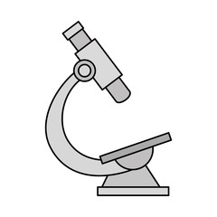 microscope device of laboratory isolated icon vector illustration design