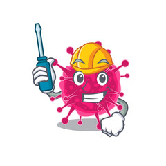 cartoon character of picornaviridae worked as an automotive