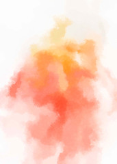 Watercolor painted background. Abstract Illustration wallpaper. Brush stroked painting. 2D Illustration.