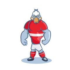  Duck cartoon mascot design illustration