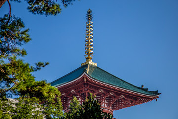 Great Japanese temple, Naita, Japan