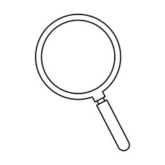 magnifying glass instrument isolated icon vector illustration design
