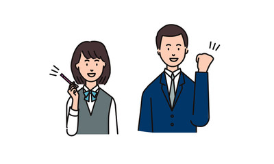 制服を着た学生