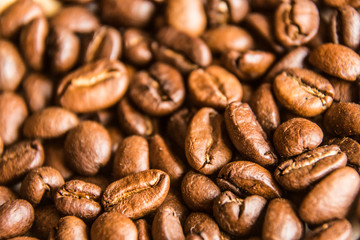 Freshly roasted coffee.