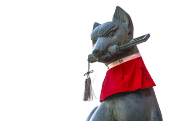 Torii gate, Kyoto, Japan : 2019 January 25. A lots of Torii gate is along the road to the top of mountain in Fushimi Inari shrine, the most famous landmark in Kyoto.