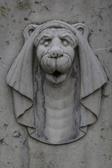 Fototapeta premium Fontaine, figure de lion