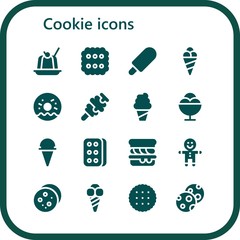 cookie icon set