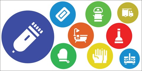 Fototapeta premium hygiene icon set