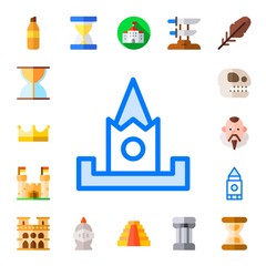 Modern Simple Set of history Vector flat Icons