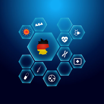 COVID-2019 Coronavirus in world. Quarantine and global recession. World global recession. Epidemic and pandemic worldwide. Concept of world economy crisis. Economic decline in all countries.