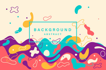 Electronic music fest summer wave poster. Club party flyer. Abstract gradients waves music background.