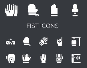 fist icon set