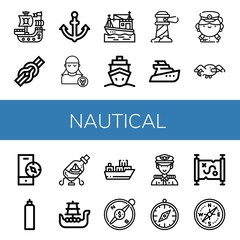 nautical icon set