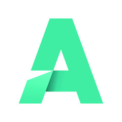 A letter logo design