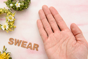 swear　アルファベット　テキスト　文字　英字　単語　スタンプ　素材　alphabet letter word text stamp