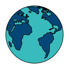 Obraz premium world planet earth isolated icon vector illustration design