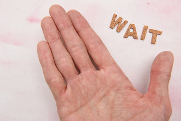 wait　アルファベット　テキスト　文字　英字　単語　スタンプ　素材　alphabet letter word text stamp