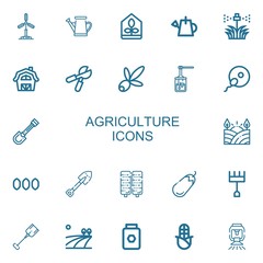 Editable 22 agriculture icons for web and mobile